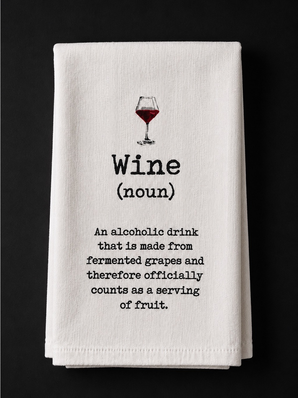NWT MUD PIE Wine Definition Kitchen Towel #0425261 - Picture 2 of 6